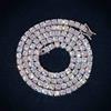 ESKEEM Collana Tennis in Ottone con Moissanite 2/3/4/5mm, Lusso Hip Hop VVS, Gioielli da Uomo e Donna