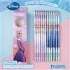 Disney 12 pezzi Disney con licenza ufficiale Frozen Elsa Matita Tow Colori Set di matite carino Gomma Testa di cancelleria Regali di compleanno di Natale