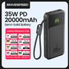 MOVESPEED 【CCC】MOVESPEED P20 Power Bank 20000mAh 35W PD Powerbank a ricarica rapida Batteria LFP Caricatore esterno per iPhone Xiaomi Samsung