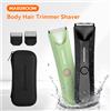 MAXGROOM Tagliacapelli per il corpo Rasoio per uomo Trimmer a sfera per inguine pubiche Lama in ceramica sostituibile Rasoio elettrico impermeabile