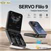 SERVO Flilo9 3G Telefono cellulare Dual SIM Chiamata in standby Registrazione Velocità Quadrante Radio FM Lista nera Torcia Pulsante pieghevole Cellulari