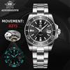 ADDIESDIVE Orologio automatico da uomo di lusso con datario in cristallo di zaffiro Resistenza all'acqua 200 m e orologio subacqueo luminoso BGW9