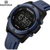 NAVIFORCE Orologio sportivo di lusso da uomo al quarzo 50M impermeabile doppio display LCD allarme cronometro uomo orologi da polso Relogio Masculino