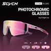 SCVCN Occhiali da ciclismo fotocromatici Occhiali da sole sportivi Ciclismo su strada all'aperto Occhiali da bici MTB UV400 Uomini e donne Escursionismo antivento