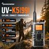 QUANSHENG UV-K5(99) V3 Walkie Talkie 2 MB di memoria 50-600 MHz Air Band RX 5 W Radio bidirezionale Tipo-C Copia wireless Firmware personalizzato