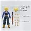 Bandai Anime Dragon Ball Z Figure Shf Super Saiyan Trunks Action Figure Collection Modello 15 cm Future Boy Torankusu Giocattoli mobili Regali