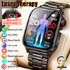 GUHUAVMI 2026 Nuovo Accurato Terapia Laser Salute Smart Watch ECG + PPG Gratta nel sangue Acido urico Pressione sanguigna Chiamata BT Smartwatch per le donne degli uomini