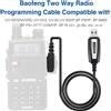 BAOFENG Cavo di programmazione USB con CD per Baofeng UV-5R/82/888S/UV-S9PLUS/UV-13/16/17/21 Pro e Quansheng UV-K5/5R Plus Walkie Talkie