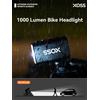 XOSS Cutoff Line Faro per bici 1000Lm XOSS Luce Sensore intelligente Impermeabile ricaricabile Ultra luminoso Lampada anteriore per bicicletta Torcia MTB