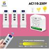 Diese Dimmer wireless luminosità della luce regolabile RF433mhz AC110V 220V telecomando a 2 vie per la stanza di casa Luce alogena a LED