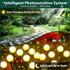 GCTECHING Lampada Solare da Giardino a LED, Lampada a Energia Eolica Effetto Lucciola, Lampada da Terra per Giardino, Prato, Paesaggio, Illuminazione Festiva