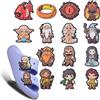 Hot Toys Nuovo 16 pz MIX Anello Film Pendenti e Ciondoli Autunno inverno Accessori Decorazioni PVC Classico Clog Fibbia per I Bambini Festa Regali di Natale