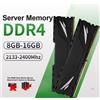 ENVINDA Memoria RAM per server ENVINDA DDR4 8 GB/16 GB/32 GB registrata ECC 2400 MHz 2133 MHz compatibile con scheda madre X99 - 2133 P 2400 T 2666 V