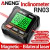 ANENG Goniometro Digitale Magnetico con Laser a 360 Gradi ° Inclinometro ANENG RN01/RN02/RN03 Goniometro Laser 0.05 ° Set di Strumenti di Precisione per Lavorazione del Legno
