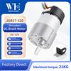 ZENG WHCD Motore DC con Encoder Hall JGB37-520, 6V/12V, Reversibile, Alta Coppia 21KG.CM, Motore DC con Riduttore Interamente in Metallo e Encoder Hall