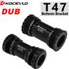 KOCEVLO T47 Movimento Centrale Filettato DUB, Diametro Interno 47mm, Larghezza 68-86.5MM, Cuscinetto in Alluminio per Assi di Guarnitura da 28.99