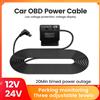 TomoStrong Kit Cavo Hardwire 12-24V per Dash Cam Auto DVR con Linea Step-Down OBD, Caricatore con Interfaccia Type-C, Protezione Bassa Tensione e Display Voltaggio