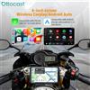 OTTOCAST Display per Moto Ottocast 6.0 Pollici IP67 Impermeabile GPS Wireless Carplay Android Auto DVR Registratore di Guida Monitor per Moto