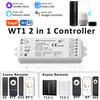 MJJC Tuya Wifi 2in1 Controller LED DC12V 24V 2CH 10A Vita Intelligente Voice Push Dimmer Interruttore Singolo Colore CCT HA CONDOTTO LA Luce di Striscia WT1 Dimmer