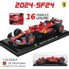 Bburago 1:24 Serie F1 2024 Vari Stili # Modellino in Lega Ferrari SF24 di Leclerc, Scala 1:16, Die-Cast Altamente Dettagliato, Regalo da Collezione
