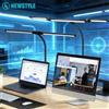 newstyle Lampada da Scrivania LED per Casa e Ufficio, Protezione Occhi, Senza Sfarfallio, Collo Flessibile, Dimmerabile, Luce USB per Lettura e Lavoro