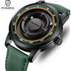 FOXBOX Orologio Planet Design Moda Puntatore magnetico galleggiante Cuscinetto a sfere gratuito Orologio al quarzo impermeabile semplice creativo per uomo