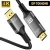 FDBOY Cavo da DisplayPort a HDMI 4K a 60 Hz Uni direzionale DP1.2 a HDMI2.0 Display Port Convertitore da computer a schermo HDMI per monitor