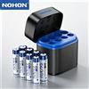 NOHON Batteria Ricaricabile AAA 1300mWh/AA 3600mWh 1.5V per Giocattolo Console di Gioco Mouse Telecomando Campanello Monitor della Pressione Sanguigna