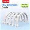 JEYI Cavo di Prolunga JEYI PSU, Kit Cavi Monocolore 24Pin ATX 8Pin EPS 6+2Pin 4+4Pin PCIe, Filo 18AWG Premium con Guaina e Pettini per Cavi