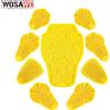 WOSAWE Attrezzatura protettiva certificata WOSAWE CE Classe II per giacca da moto, protezioni per schiena/ginocchia/gomito/coscia, armatura per motociclisti, protezioni per la colonna vertebrale.
