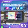 Jansite 5'' pollici Moto Carplay Navigazione GPS Android Auto Motore Schermo IPS IP67 Facile da installare Universale