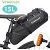 NEWBOLER Borsa da Sella per Bicicletta Impermeabile MTB e Strada, Capacità 15L, Borsa Pieghevole per Ciclismo, Accessori per Portapacchi Posteriore