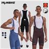 YKYWBIKE Pantaloncini da Ciclismo con Bretelle YKYWBIKE per Uomo, Imbottitura Elastic Interface 7 Ore, Pantaloncini Professionali da Bici da Strada