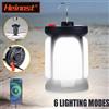 Heinast Potente lanterna da campeggio a LED ricaricabile COB con proiettore pieghevole Lanterna portatile per tenda luminosa per esterni
