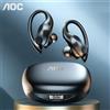Aoc Choice AOC Sports Headset Auricolari wireless Bluetooth 6.0 Impermeabili con display LED della batteria Cuffie da gioco a bassa latenza LP75