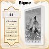 Bigme B6 Lettore di Ebook, Schermo E-Ink Bianco e Nero da 6'', Display HD 300PPI, Sistema Operativo Android 14, 4+64GB, E-Reader Simile a Carta