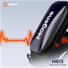 Magene Cardiofrequenzimetro H613 Sensore di frequenza cardiaca 3 canali Bluetooth ricaricabile Fascia toracica divisa Compatibile con l'app sanitario Zwift