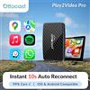 Ottocast Play2video Pro AI Box Wireless Carplay Android Auto Adattatore Netflix Dongle Riproduzione video Specchio schermo 1080p per auto