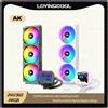 POWER TRAIN LOVINGCOOL AK Water Cooler 240mm 360mm con Display Digitale Dinamico a Codice Spezzato, Radiatore a Liquido ARGB Abyss Mirror