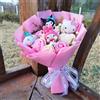 Sanrio Anime Kuromi My Melody Cinnamoroll Hello Kitty Fiore di rosa Cartoon Peluche Bouquet Regalo di laurea di Natale di San Valentino