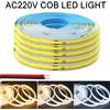 MJJC Striscia LED COB 220V Flessibile Senza Driver, Alta Luminosità 240 LED/m, Illuminazione Lineare Bianco Caldo, Freddo, Naturale 1-5M
