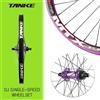 TANKE Set di Ruote TANKE MTB 26 Pollici con Freno a Disco, Monovelocità DJ AM Enduro DH, Mozzo MTX33/39 in Lega di Alluminio per Mountain Bike