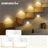 XIWANGFIRE Luce Notturna LED con Sensore di Movimento, Lampada da Armadio Senza Fili, Illuminazione a Batteria per Camera da Letto, Armadio, Scale