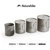 Naturehike Tazza da esterno in titanio Tazza da tè portatile leggera Tazza da caffè con manico pieghevole Tazza da acqua da campeggio per escursioni in viaggio