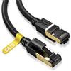 ZoeRax Cavo Ethernet ZoeRax CAT 8 40Gbps, Cavo Piatto Intrecciato in Nylon 0.3-30M, Cavo di Rete RJ45 per PC, Modem, Router, Laptop, PS 5/4