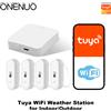 ONENUO Tuya Smart RF433 Kit termometro wireless WIFI Sensore di temperatura e umidità interna Monitoraggio remoto APP per telefono