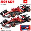 Bburago 1:43 F1 2025 Ferrari SF25 # 16 Charles Leclerc # Modellino Auto in Lega 44 Lewis Hamilton, Giocattolo da Collezione GP di Monza # 16