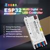 GLEDOPTO Controller per Strisce LED GLEDOPTO Elite ESP32, Dinamico, Reattivo al Suono, Fusibile 20A, UART, Risparmio Energetico, Relè per Strisce LED RGB Indirizzabili