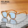 FELRES Occhiali da Sole Pilota Blu con Doppio Ponte, Occhiali da Vista per Miopia, Design Classico per Uomo e Donna, Occhiali da Sole con Lenti Colorate per Guida