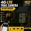 REHENTINT Fotocamera da Caccia 4G con Sim Solare, Infrarossi 940nm, Rilevamento PIR, Impermeabile, 2K HD per Sicurezza Domestica e Monitoraggio Fauna Selvatica